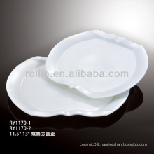 healthy fine porcelain white hotel plate